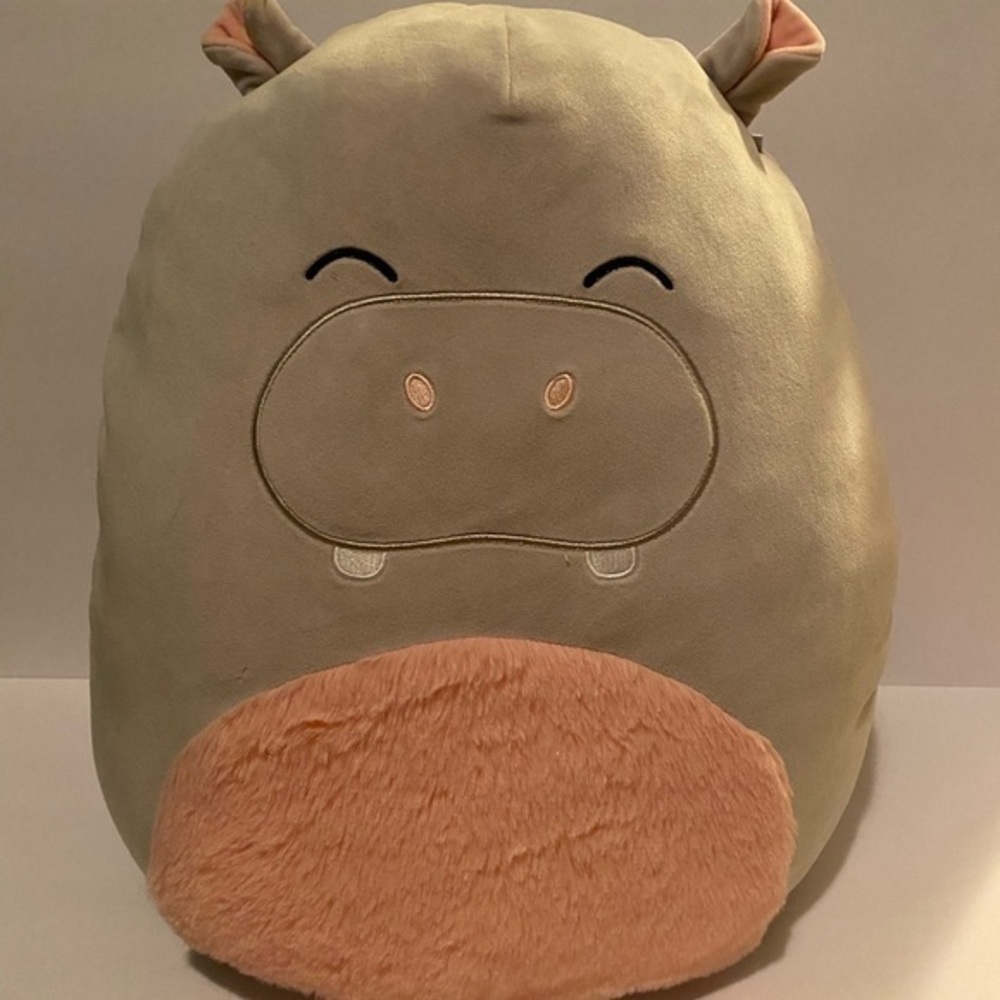 Squishmallows Harris the Hippo Size Large hippopotamus stuffed animal